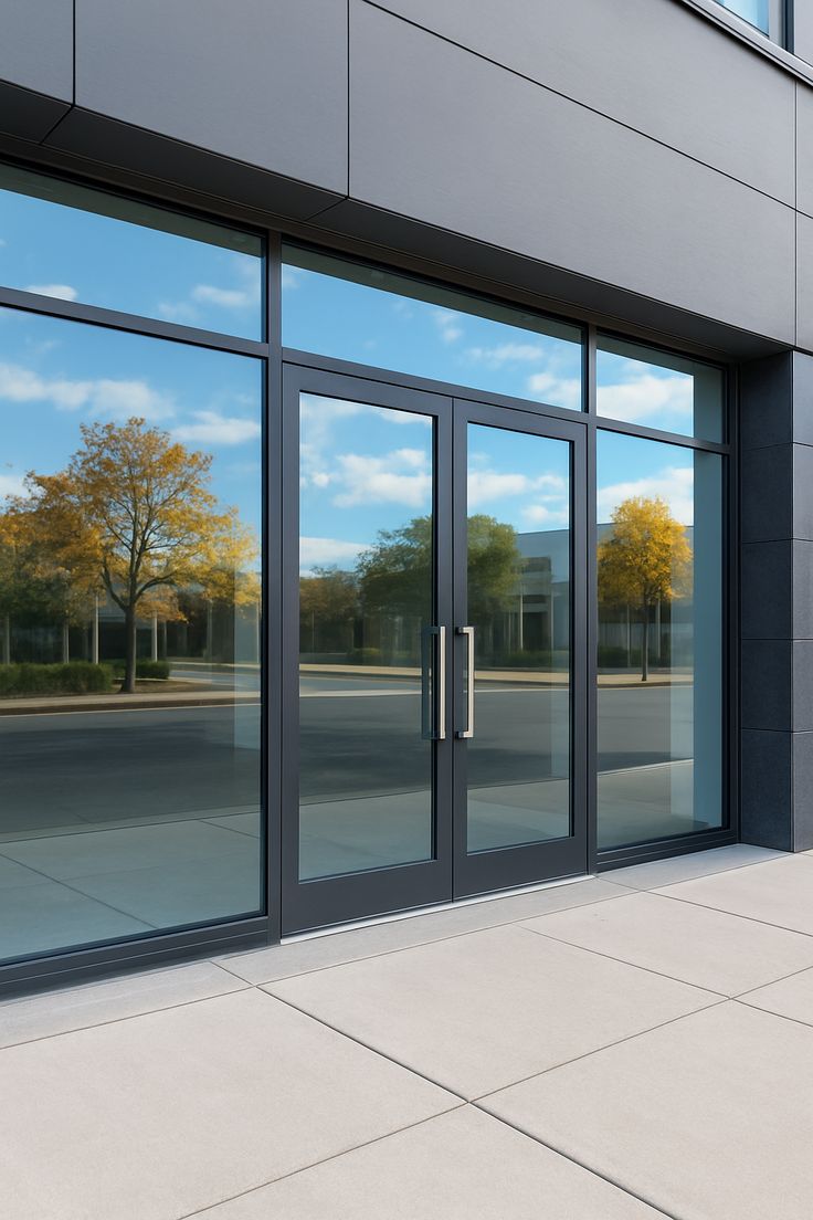 Commercial glass storefront repair and replacement